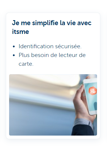 Simplifiez-vous la vie avec Itsme
